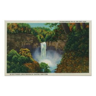 View of Taughannock Falls, 215 Feet High Posters
