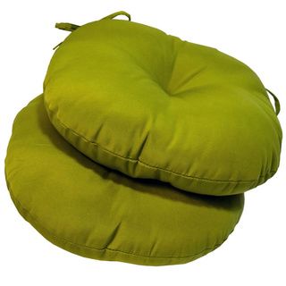 15 inch Round Outdoor Kiwi Bistro Chair Cushions (Set of 2) Outdoor Cushions & Pillows