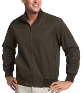 Izod Men's Bomber Jacket, Olive Spruce, Small at  Mens Clothing store