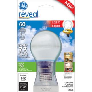 GE Reveal 15 Watt General Purpose CFL Light Bulb