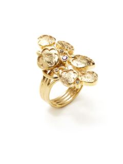 Nenuphar Floral Multi Band Ring by Eddera