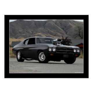 1970 Chevy Chevelle Drag Car Poster