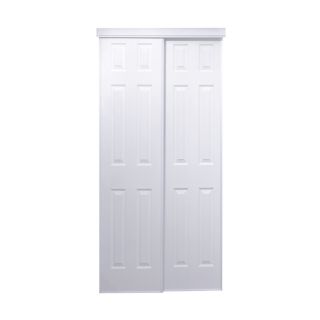 ReliaBilt 6 Panel Sliding Door (Common 80.5 in x 48 in; Actual 80 in x 48 in)