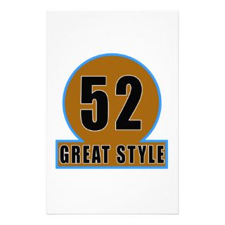 52 The Style Birthday Designs Personalized Stationery