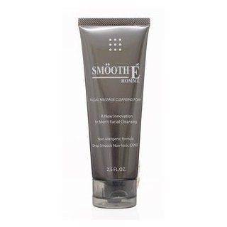 Smooth E Homme MEN Facial Massage Cleansing Foam Acne Clear Whitening 2.5oz. Health & Personal Care