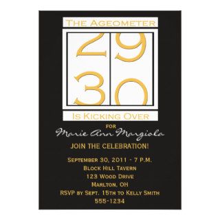 Fun 30th Birthday Party Invitation