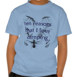 Funny Bugs Love Camping Kids T shirt