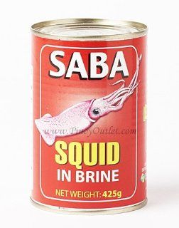 Saba Squid in Brine 425g  Gourmet Food  Grocery & Gourmet Food
