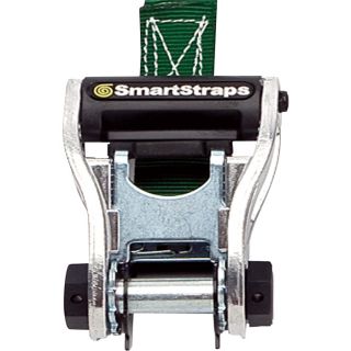 SmartStraps RatchetX Lightweight Aluminum Tie-Downs — 10ft.L, 1500-Lb. Breaking Strength, 2-Pack, Green, Model# 338  Ratchet Tie Down Straps