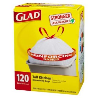 Glad Tall Drawstring Kitchen Bags with Reinforci