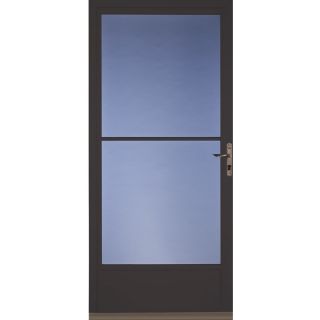 Pella Brown Mid View Tempered Glass Storm Door (Common 81 in x 36 in; Actual 80.78 in x 37 in)