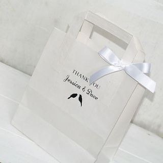 personalised wedding favour paper bag by beautiful day