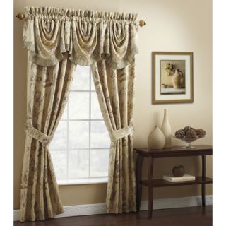 Croscill Home Fashions Iris Rod Pocket Swag Curtain Valance