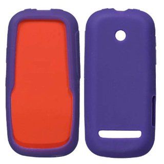 Soft Skin Case Fits Motorola VE440 Solid Dark Purple Skin MetroPCS Cell Phones & Accessories