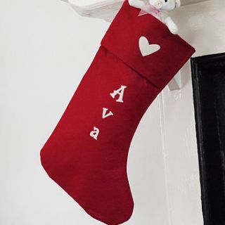 personalised christmas stocking by andrea fay's
