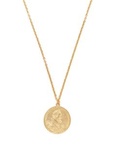 Gold Prince Coin Pendant Necklace by Ben Amun