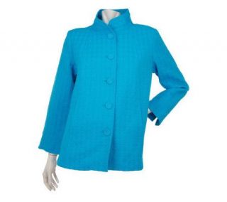 Linea by Louis DellOlio Cotton Blend Swing Jacket —