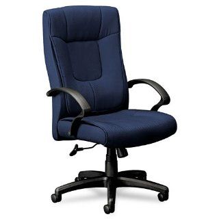 Vl441 Series High Back Executive Chair, Black Fabric And Frame, 5 Star Base 
