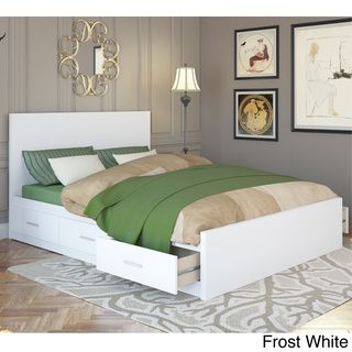 Sonax 2 piece Queen Storage Bed Set and Flat Headboard Sonax Bedroom Sets