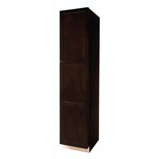 Kitchen Classics Brookton 84 in x 18 in x 23.75 in Chocolate Espresso Birch Pantry Kitchen Wall Cabinet