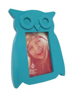Turquoise Owl Picture Frame 4" x 6" by Concepts In Time