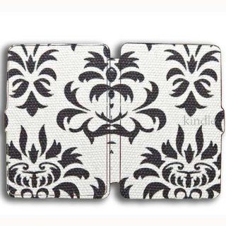 Black and White Kindle Paperwhite Leather Cover KD 0002 Cell Phones & Accessories