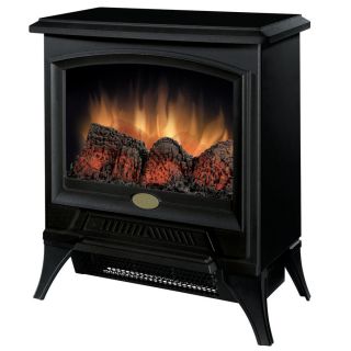 Electralog 17.8 in W 5,120 BTU Black Wood and Metal Wall Mount Electric Stove