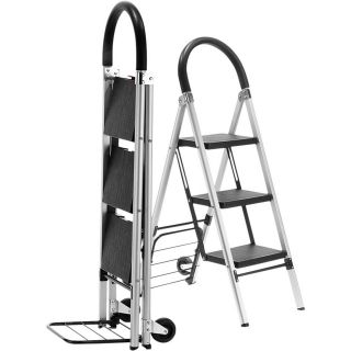 Travel Smart by Conair LadderKart Professional Grade Step Ladder/Hand Cart