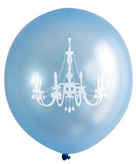 baby blue chandelier balloon by evthokia ltd
