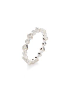 Estate Diamond Multi Shape Eternity Band Ring by Estate Fine Jewelry