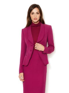 Silk Crepe Ruffle Lapel Blazer by Escada