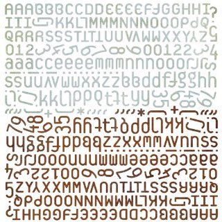 BasicGrey Archaic Alphabet Sticker