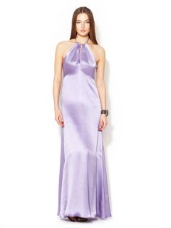 Silk Satin Keyhole Neckline Gown by Jill Jill Stuart