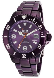 Ice Watch AL DP U A 12  Watches,Alu Dark Purple Dial Metallic Dark Purple IP Stainless Steel, Casual Ice Watch Quartz Watches