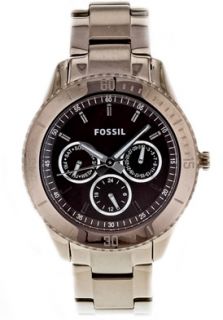 Fossil ES3021  Watches,Womens Stella Brown Dial Brown Stainless Steel, Casual Fossil Quartz Watches