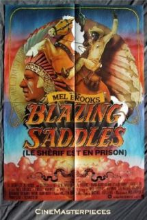 BLAZING SADDLES *FRENCH ORIG MOVIE POSTER NM MEL BROOKS Entertainment Collectibles