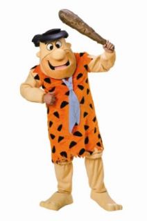The Flintstones Fred Flintstone Mascot Costume, Orange, Standard Adult Sized Costumes Clothing