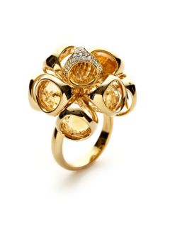 Icona Citrine & Diamond Cluster Ring by Di MODOLO