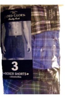 Faded Glory Men's 3 Pack Boxer Briefs Small Multi at  Mens Clothing store