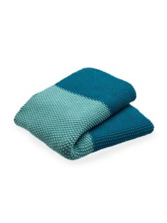 Multicolor Moss Stitch Throw by Shine by S.H.O Studio