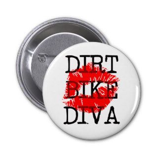 Dirt Bike Diva Motocross Button