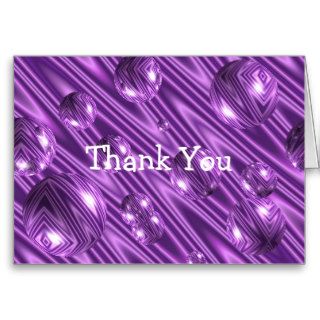 Purple Bubble Thank You Card