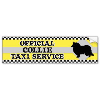 Collie Taxi Service Bumper Sticker