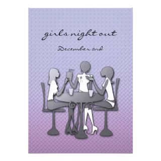 girls night out custom invitation