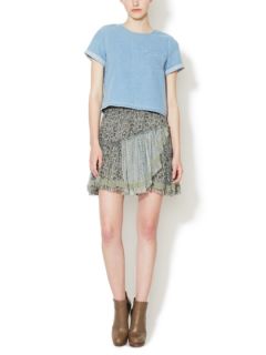 Silk Printed Mini Skirt by Vanessa Bruno