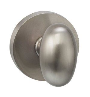 Omnia 434MD US15 PD Satin Nickel Dummy Set Dummy Door Knob Set with Egg Knob and Modern Rose from the Prodigy Collection   Doorknobs  