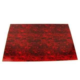 Musiclily 435x290mm Uncut Celluloid 3Ply Blank Pickguard Sheet for Guitar Bass, Red Tortoise Shell Musical Instruments