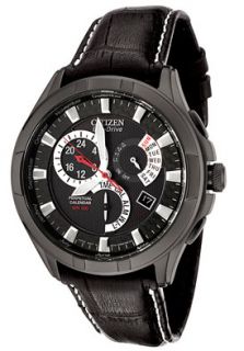 Citizen BL8097 01E  Watches,Mens Eco Drive Perpetual Calendar Black Leather, Casual Citizen Eco Drive Watches