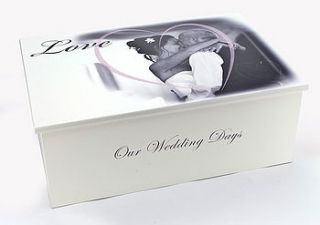 personalised photo wedding keepsake box by picture proud ltd