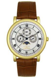 Invicta 2999  Watches,Mens   Brown Leather Multi function, Casual Invicta Quartz Watches